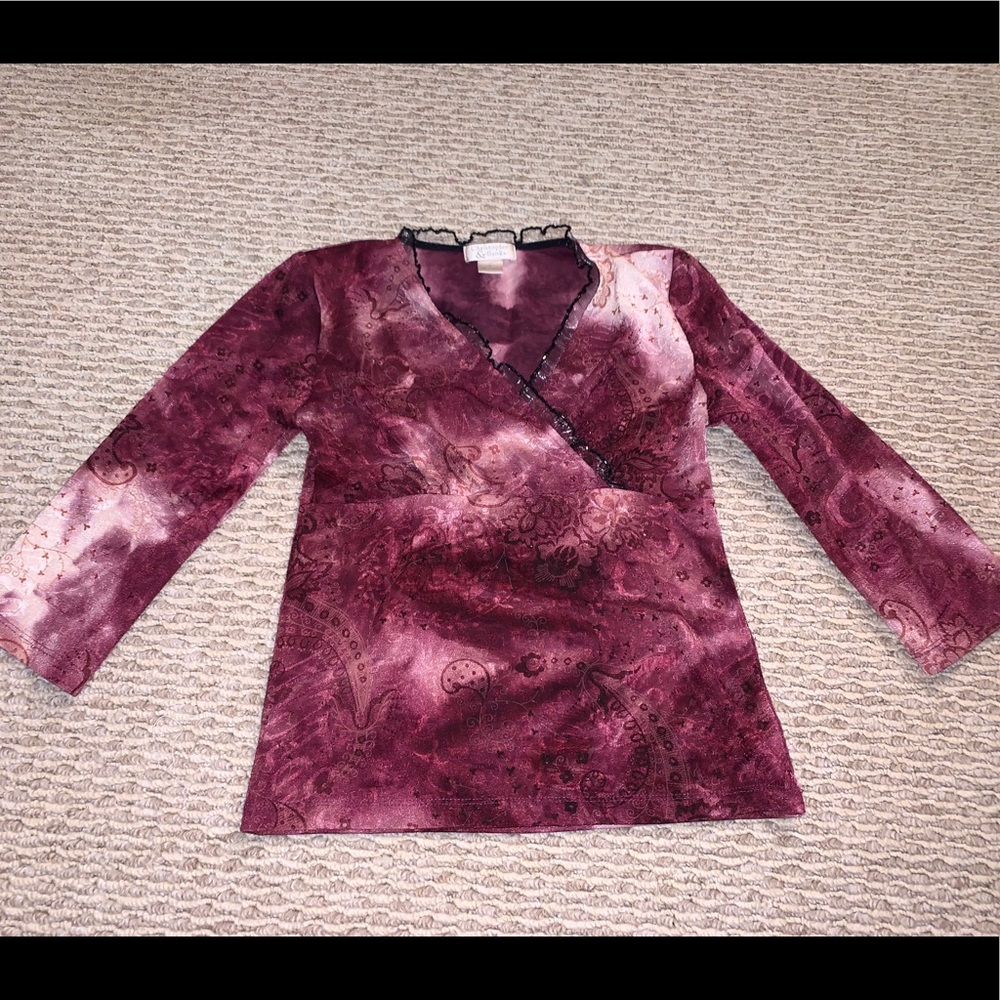 christopher & banks dress shirt size small